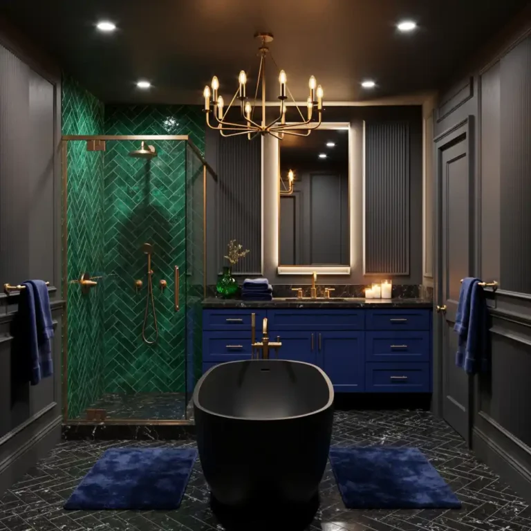 15 Neo Deco Upgrades for a Moody Bathroom Look