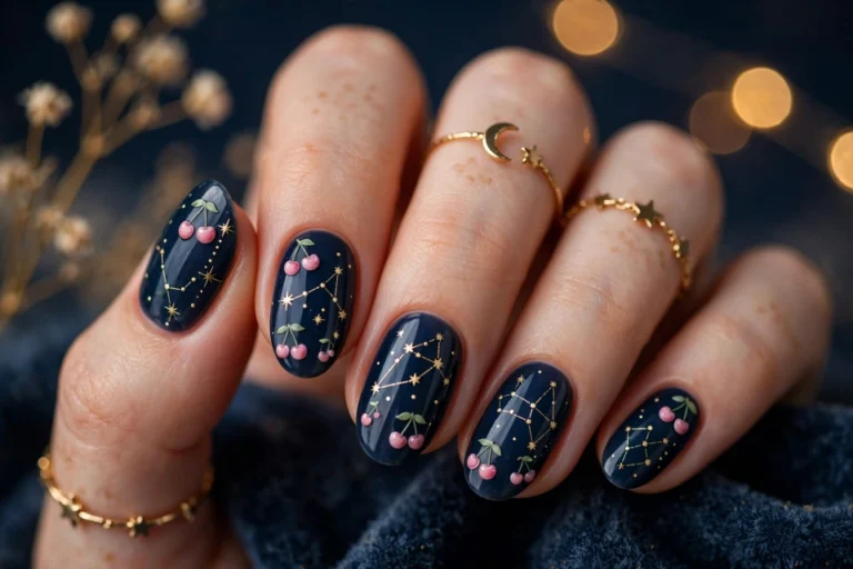 15 Pink Cherry Nail Ideas That Are Cute & Trendy